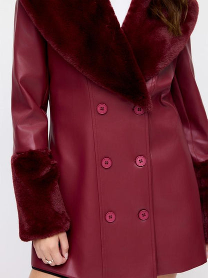 Crimson Luxe Coat