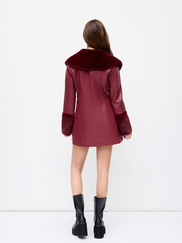 Crimson Luxe Coat