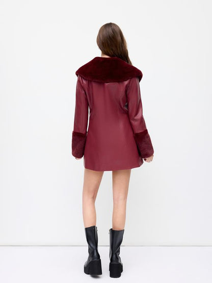 Crimson Luxe Coat