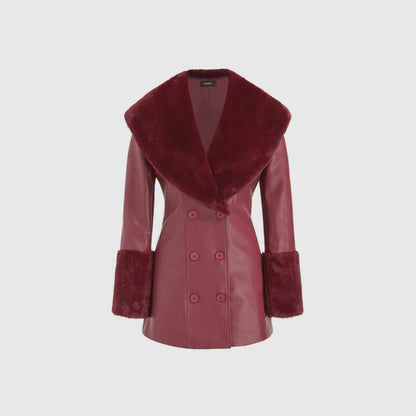 Crimson Luxe Coat
