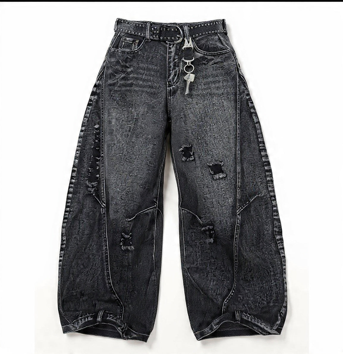 Rifted Cargo Denim