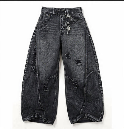 Rifted Cargo Denim